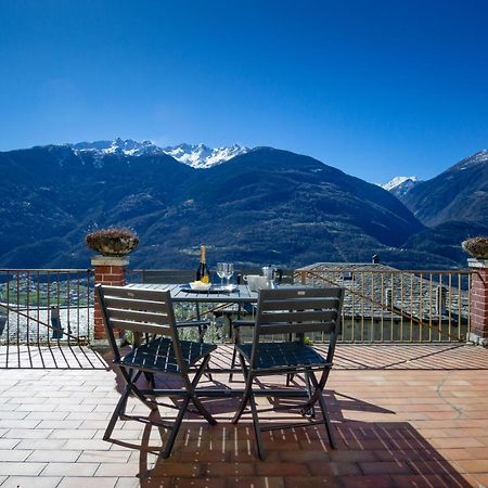 Panoramic Apartment Italian Alps Valtellina Near Sondrio, Tirano Poggiridenti Esterno foto