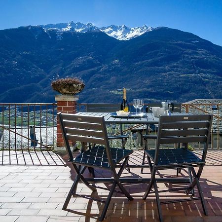 Panoramic Apartment Italian Alps Valtellina Near Sondrio, Tirano Poggiridenti Esterno foto