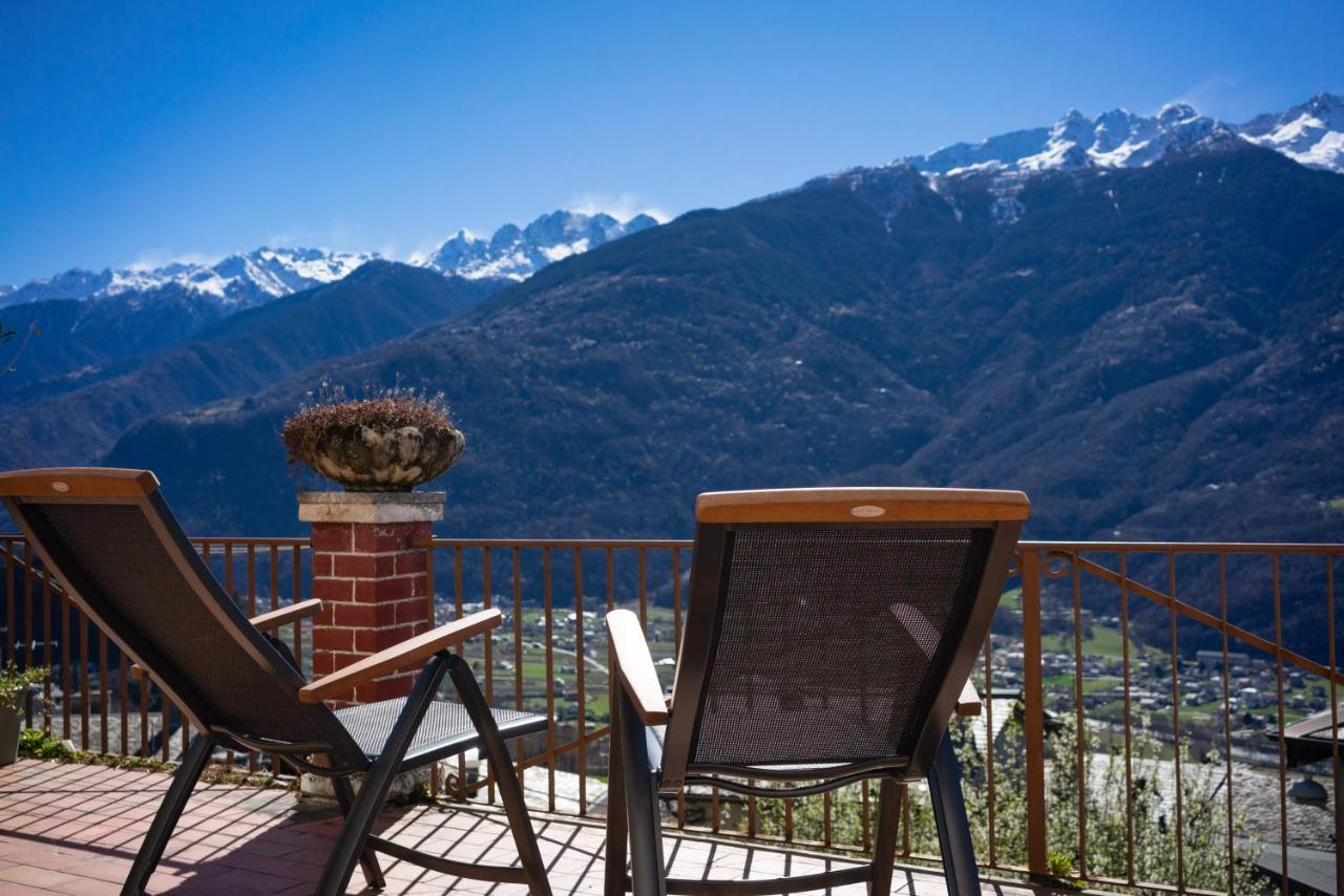Panoramic Apartment Italian Alps Valtellina Near Sondrio, Tirano Poggiridenti Esterno foto